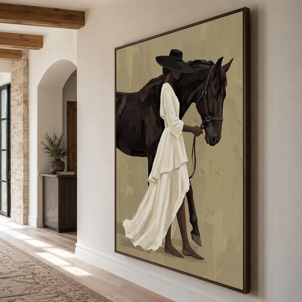 Vintage Americana Art｜Ivory Walk