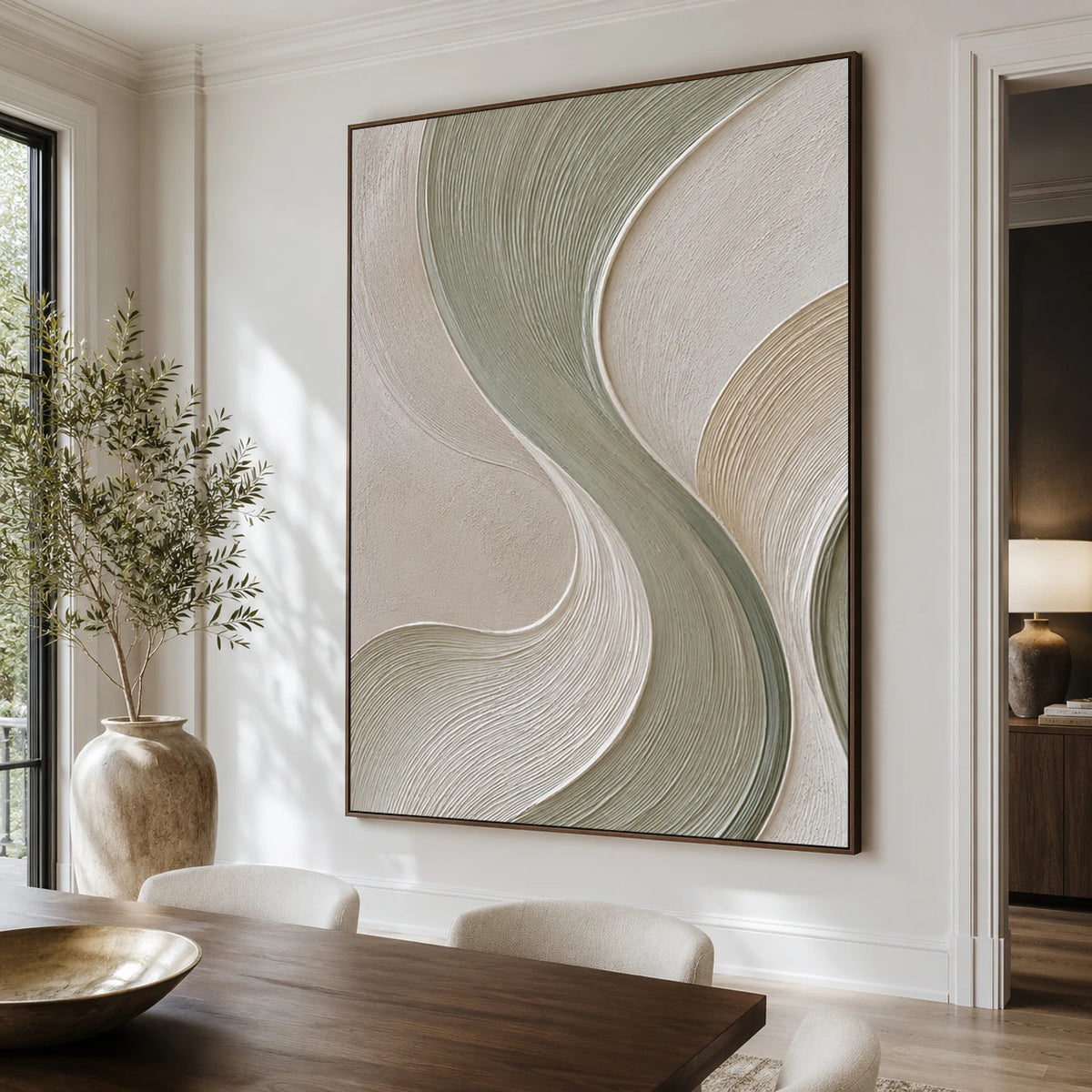 Textured & Impasto Art｜Meadow Curve