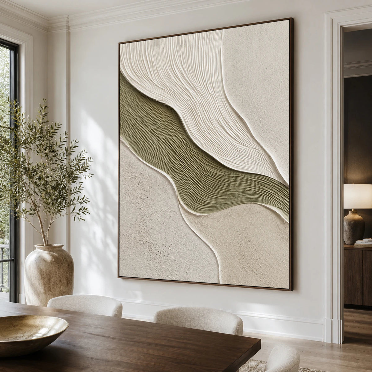 Textured & Impasto Art｜Moss Fold Rhythm
