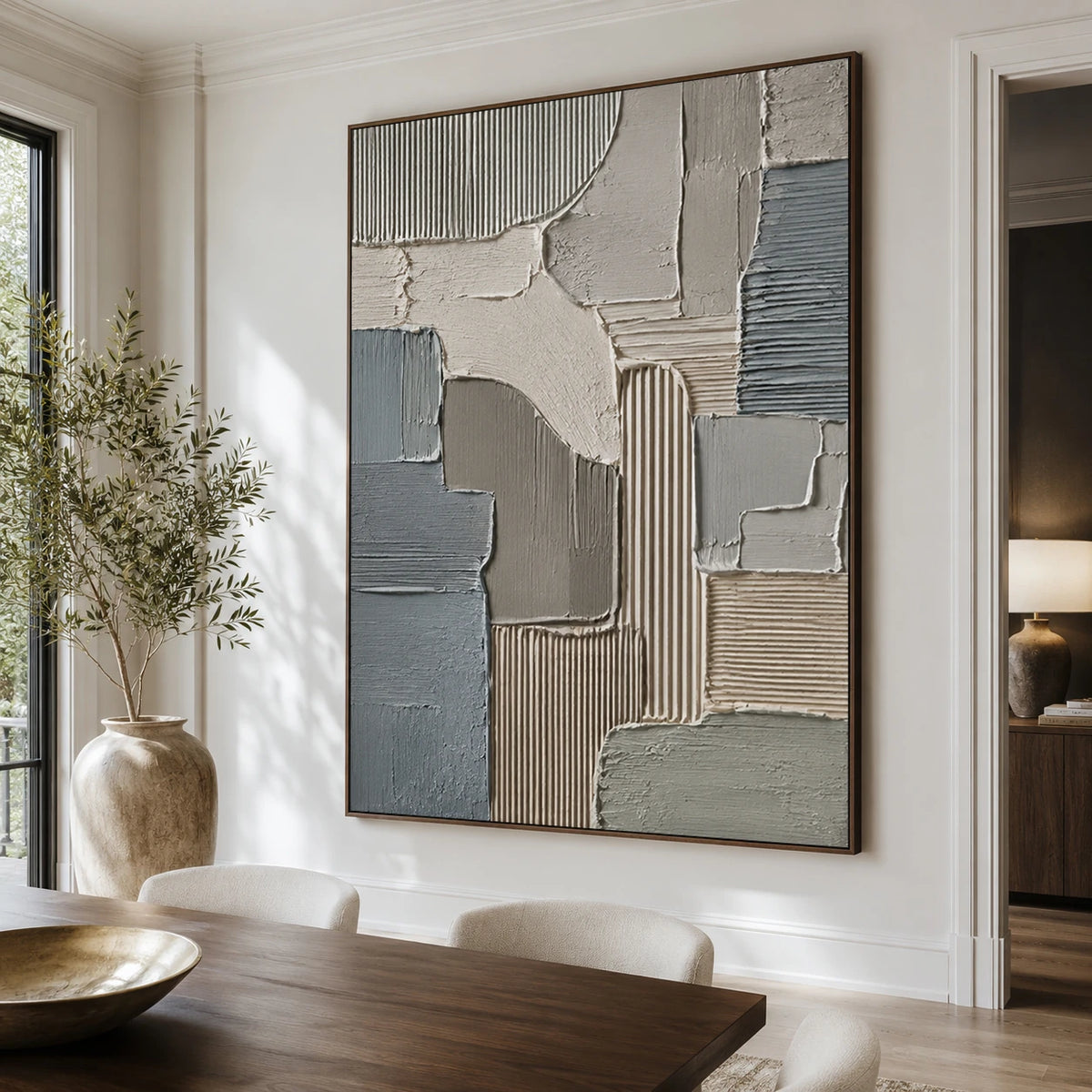 Textured & Impasto Art｜Slate Block Rhythm