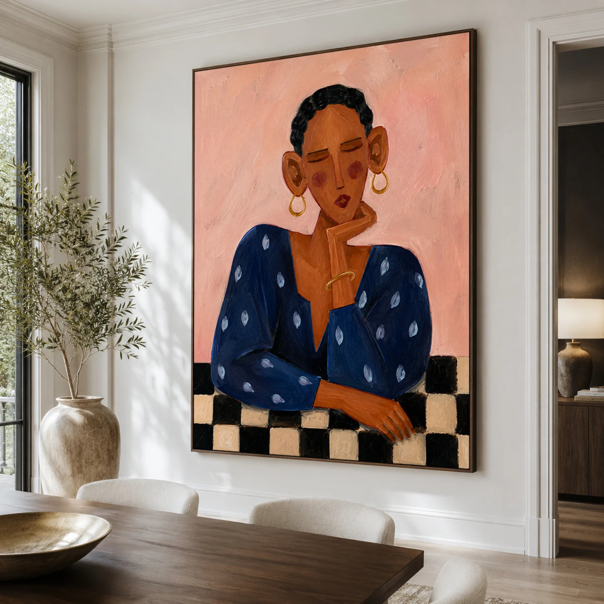 Modern Folk Art ｜ Quiet Blue