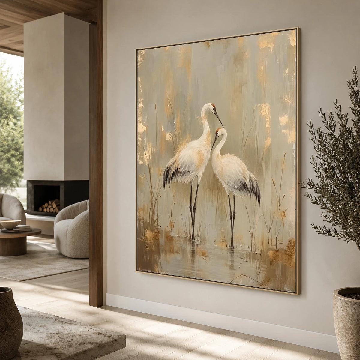 Expressive Contemporary Art｜Crane Meadow Harmony