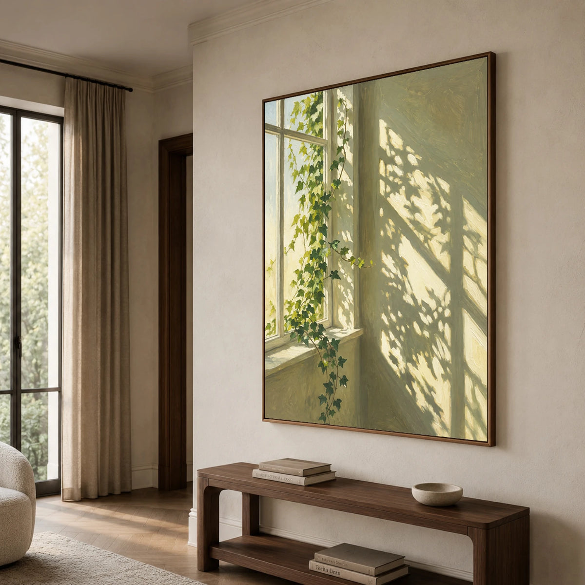 Expressive Contemporary Art｜Ivy Window Light
