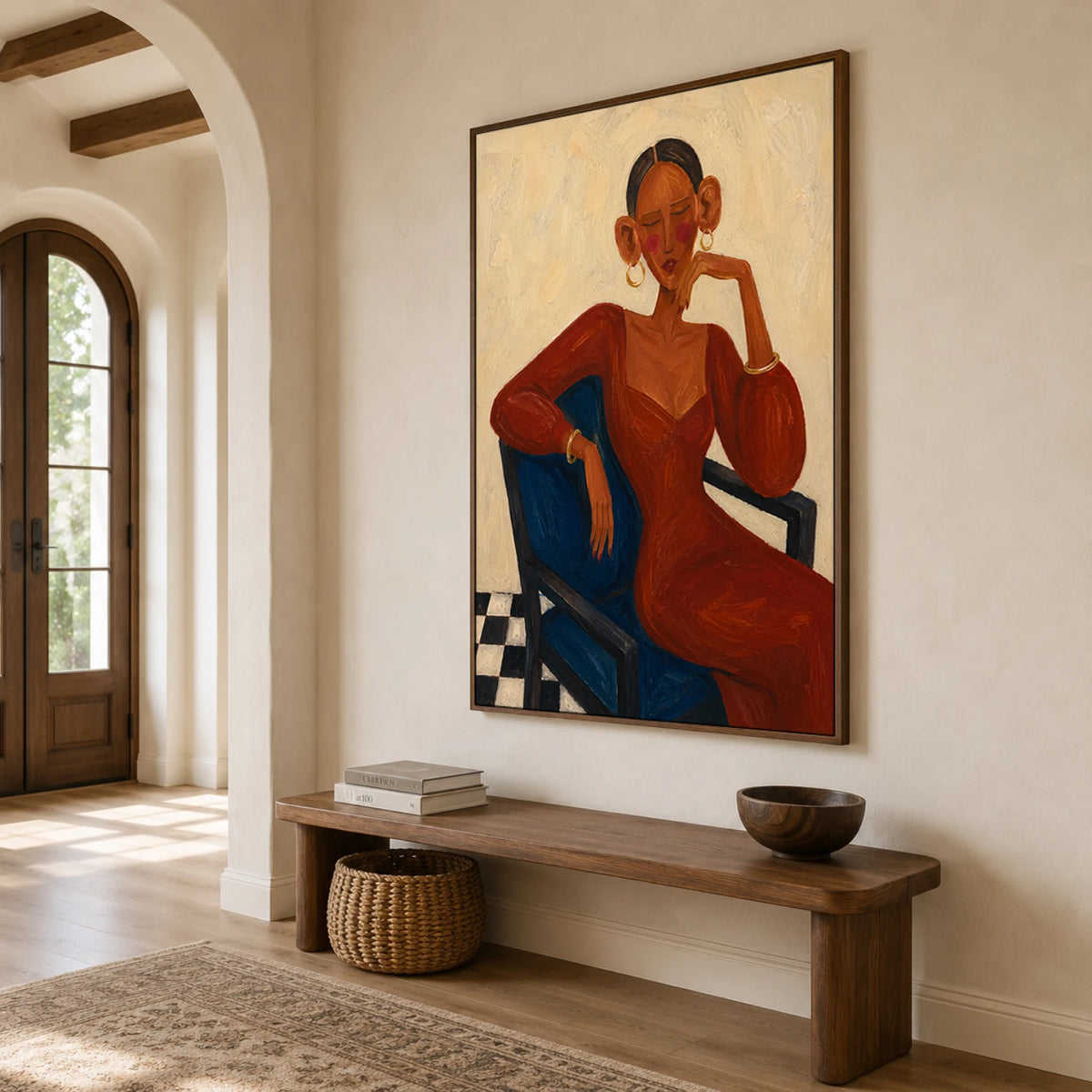 Modern Folk Art ｜ Crimson Poise