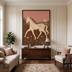 Modern Folk Art｜Rose Dusk Runner