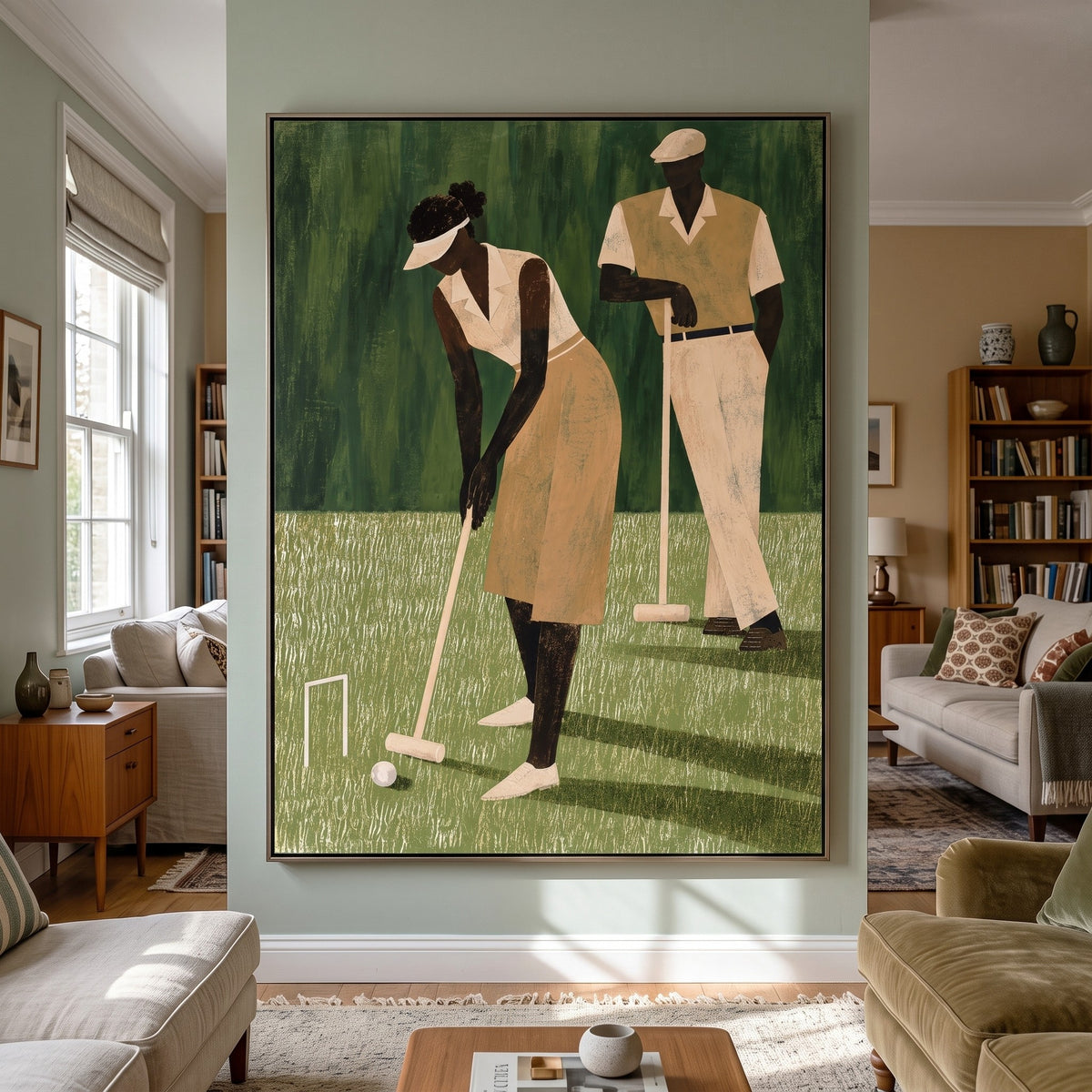 Modern Folk Art | Vintage Golf Harmony