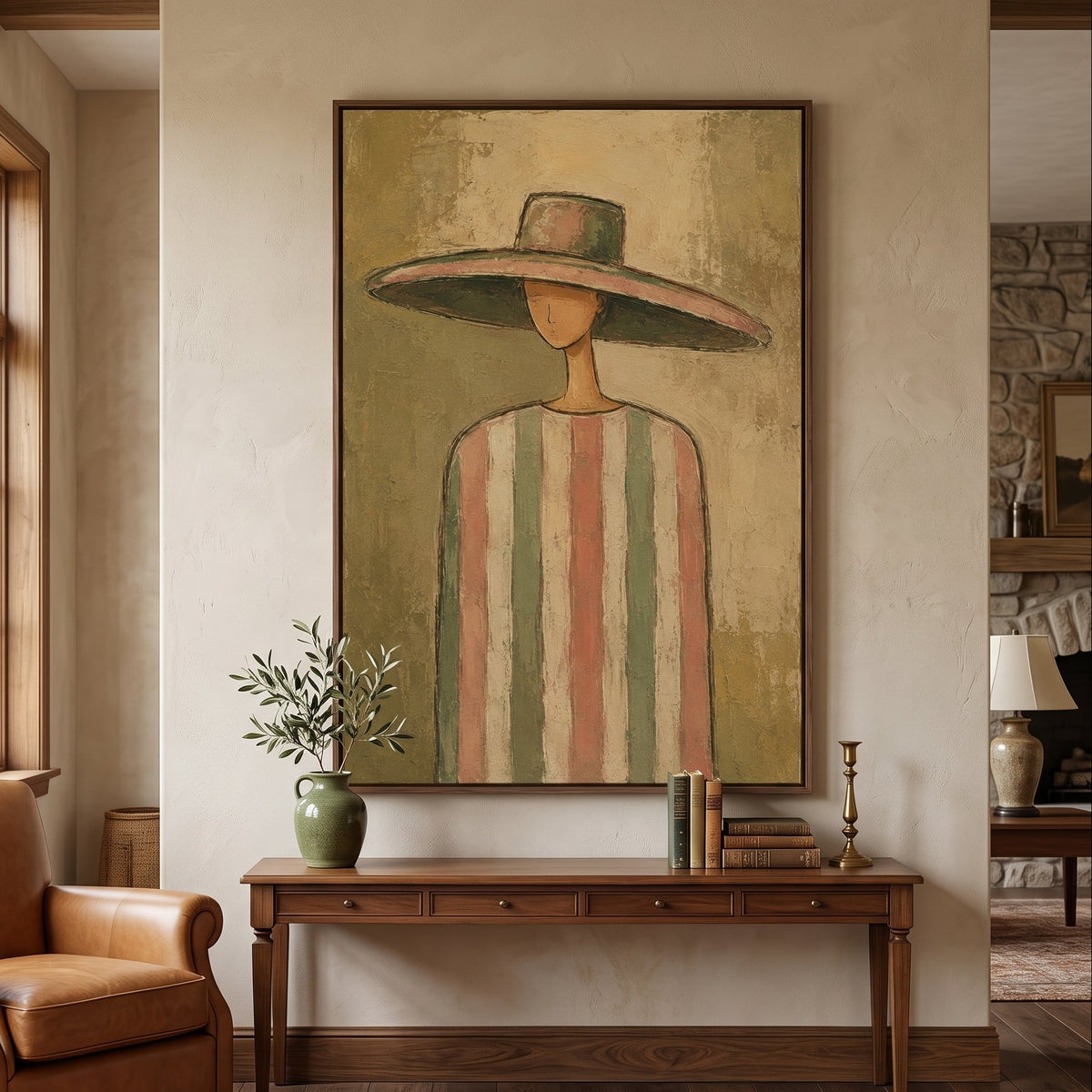 Vintage Americana Art｜Pastel Stillness