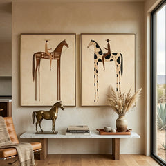 Vintage Americana Art｜Prairie Pair