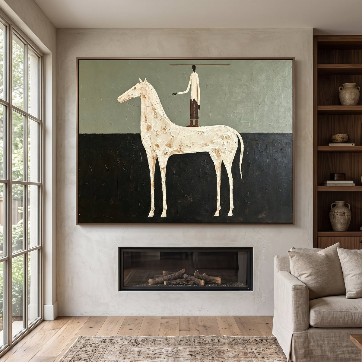 Vintage Americana Art｜Ivory Equilibrium