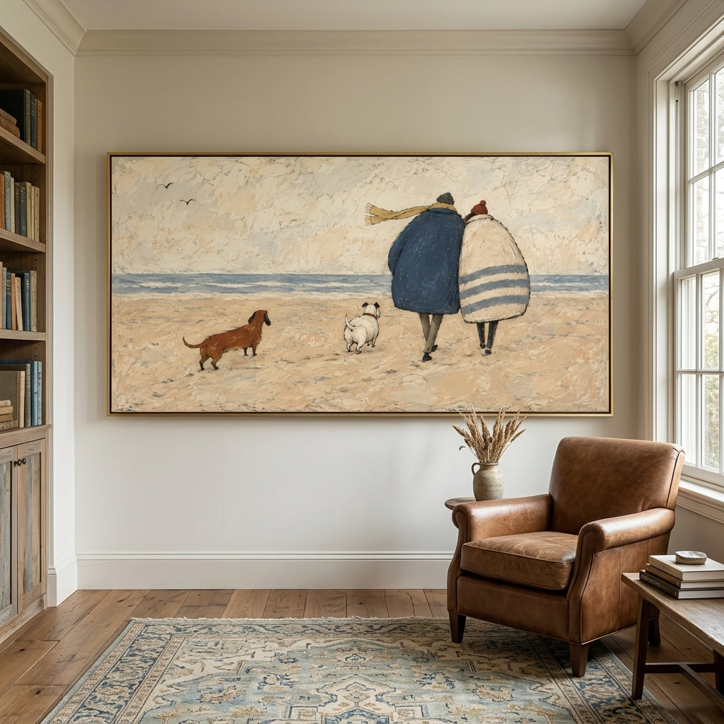 Modern Folk Art  | Coastal Walk Together