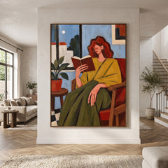 Modern Folk Art | Quiet Reading Moment