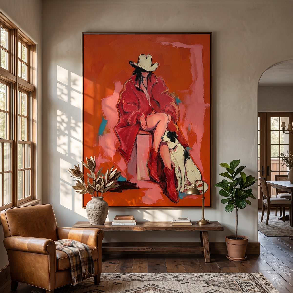 Western Pop Art｜Rust Hound Companion
