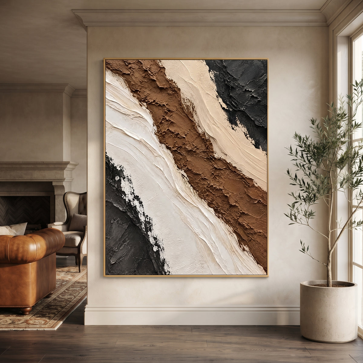 Textured & Impasto Art｜Earth Contrast Layers