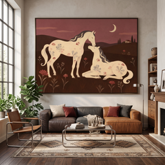 Modern Folk Art｜Moonlit Kinship