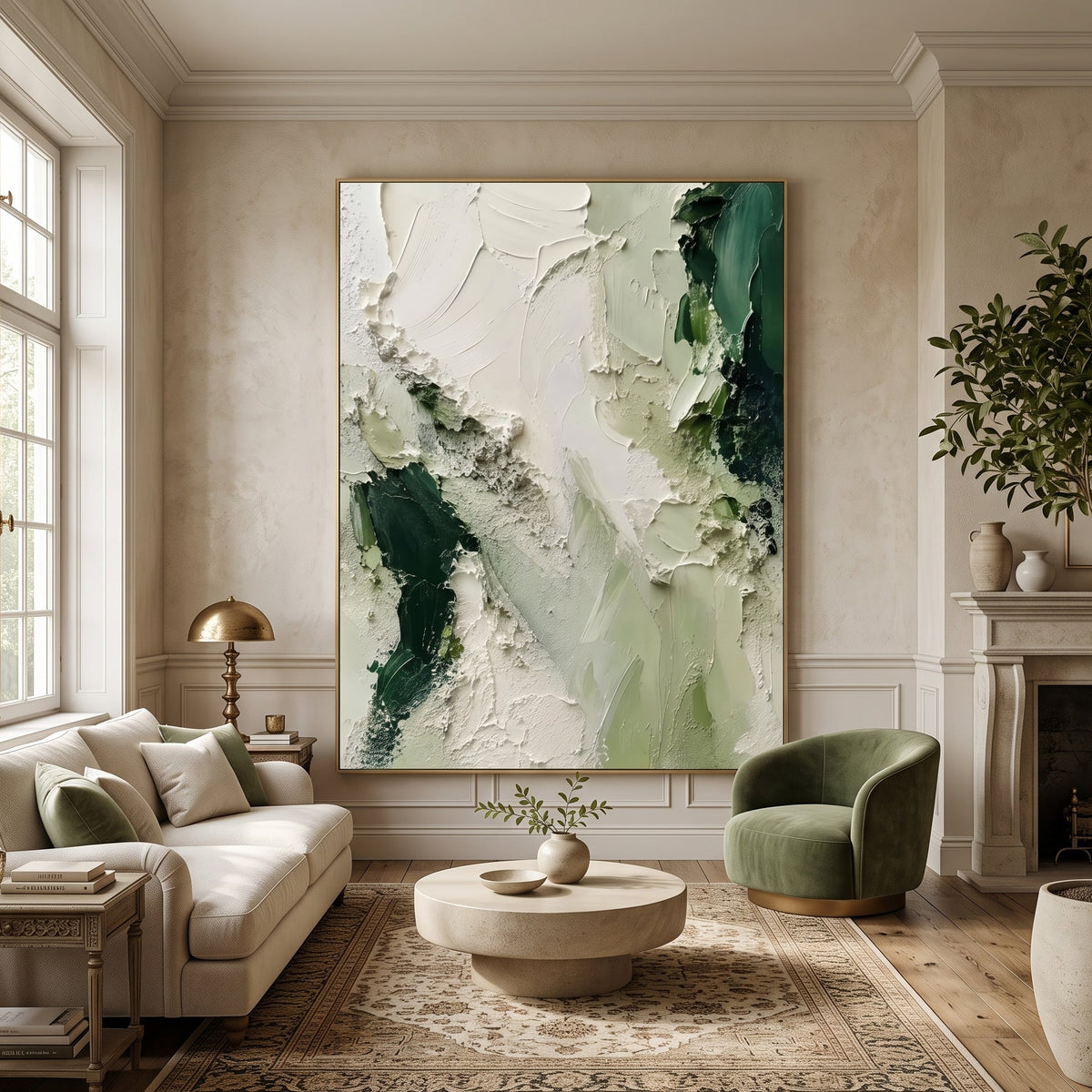 Textured & Impasto Art｜Forest Mist Texture