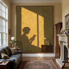 Expressive Contemporary Art｜Golden Light Reader