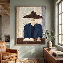 Vintage Americana Art｜Quiet Reader