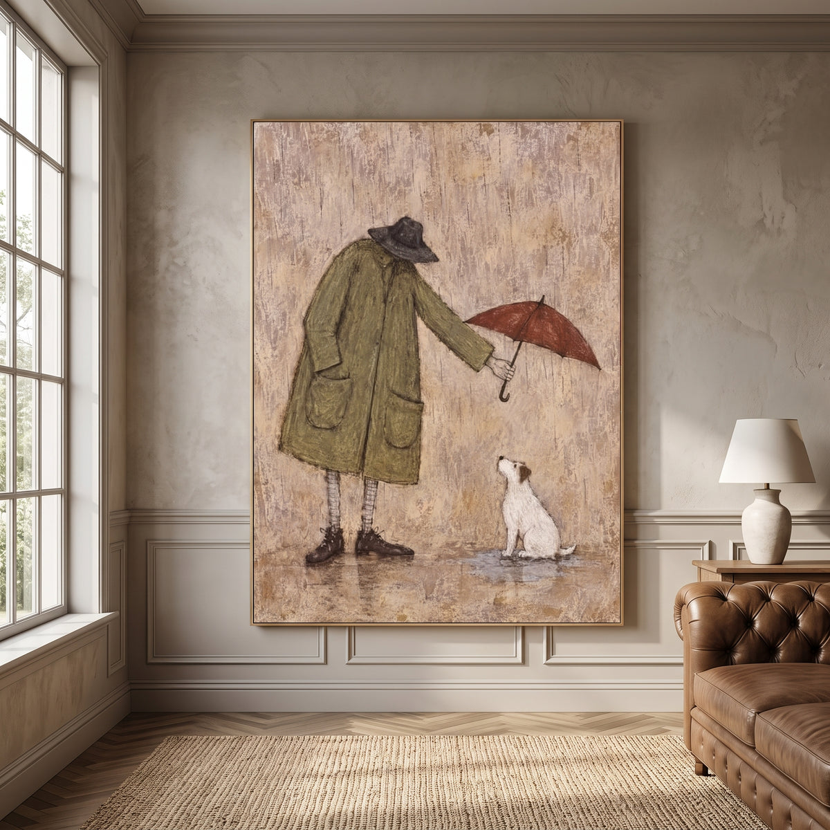 Modern Folk Art | Rainy Walk Companion