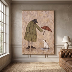Modern Folk Art | Rainy Walk Companion