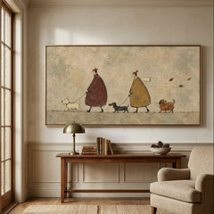 Modern Folk Art  | Autumn Walk Companions