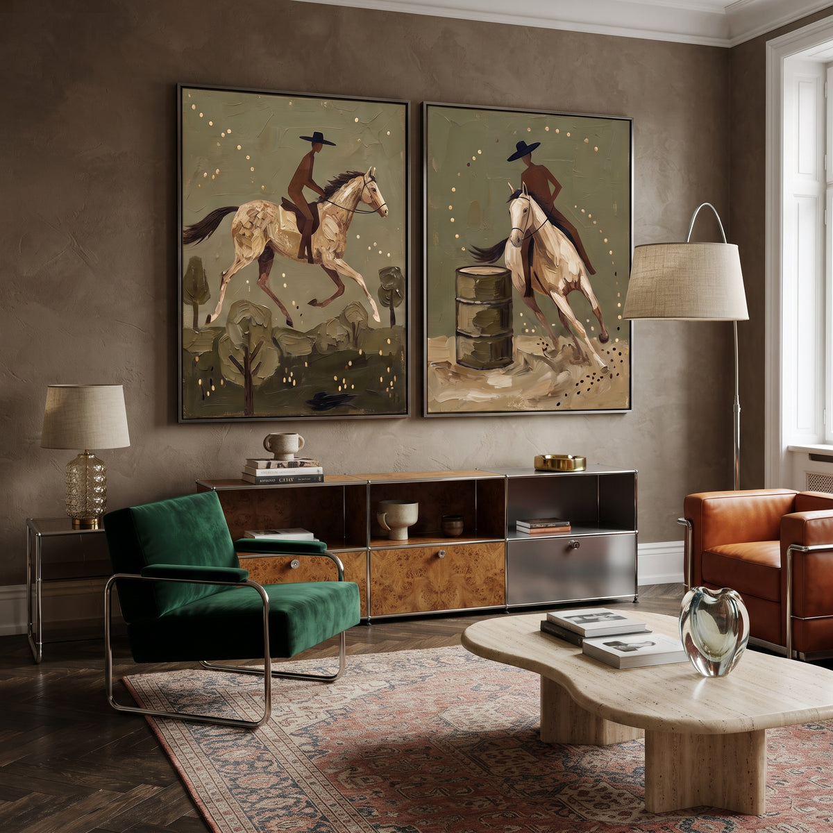 Vintage Americana Art｜Wild Hearts Ride