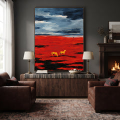 Western Landscapes Art｜Together Across Crimson