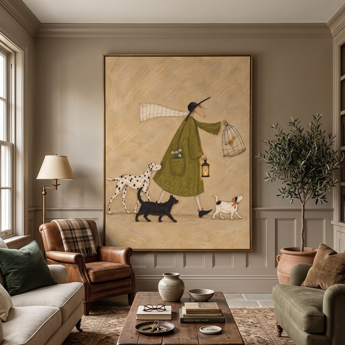 Modern Folk Art | Whimsical Animal Parade