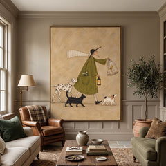 Modern Folk Art | Whimsical Animal Parade