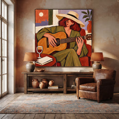Modern Folk Art｜Golden Hour Guitarist