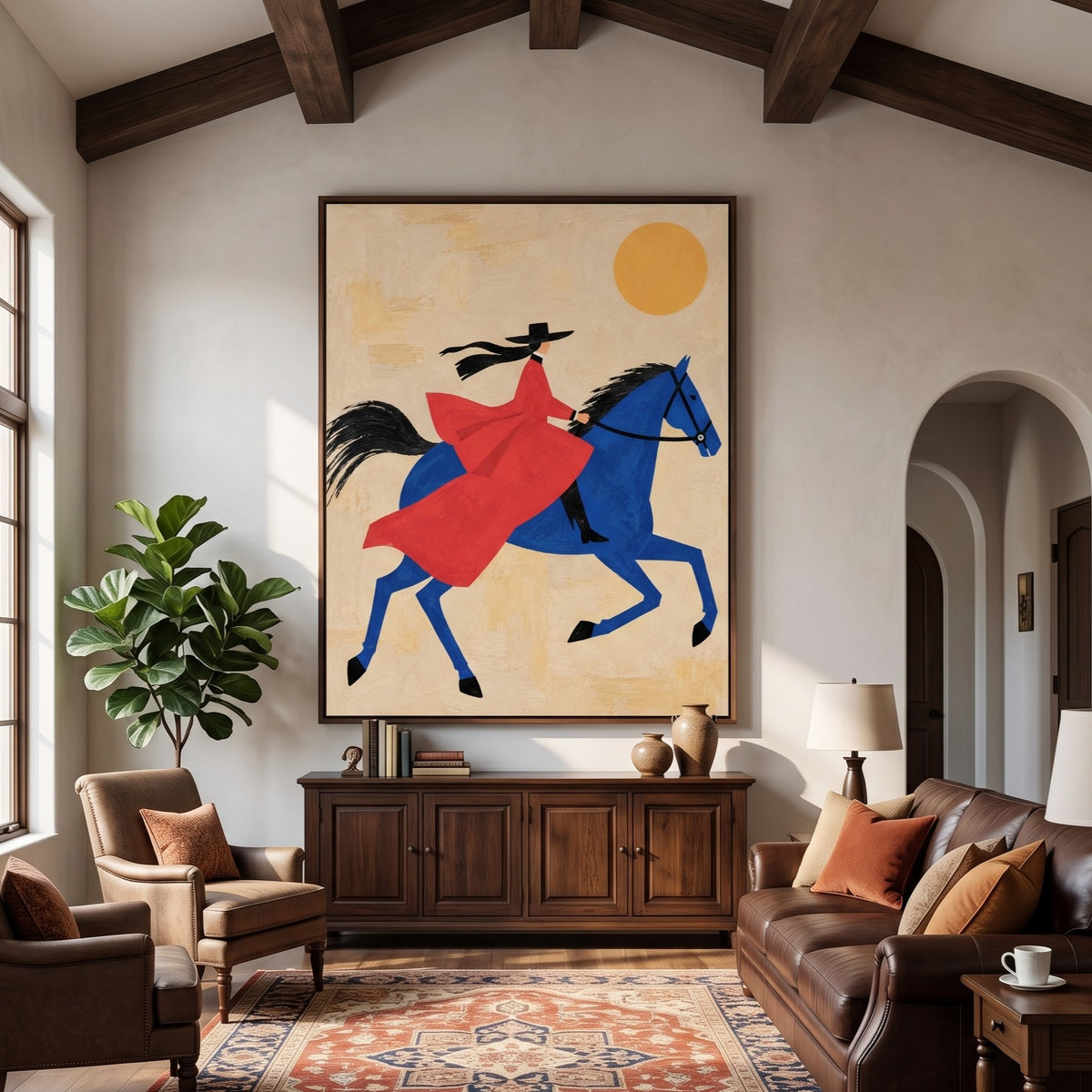 Western Pop Art｜Blue Horse Ballad