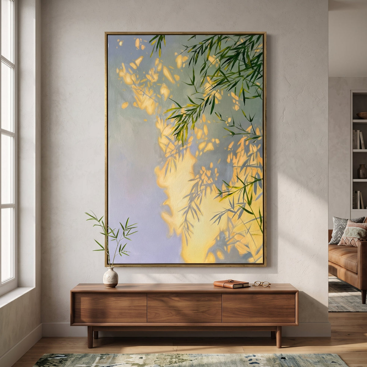 Expressive Contemporary Art｜Bamboo Light Reflection