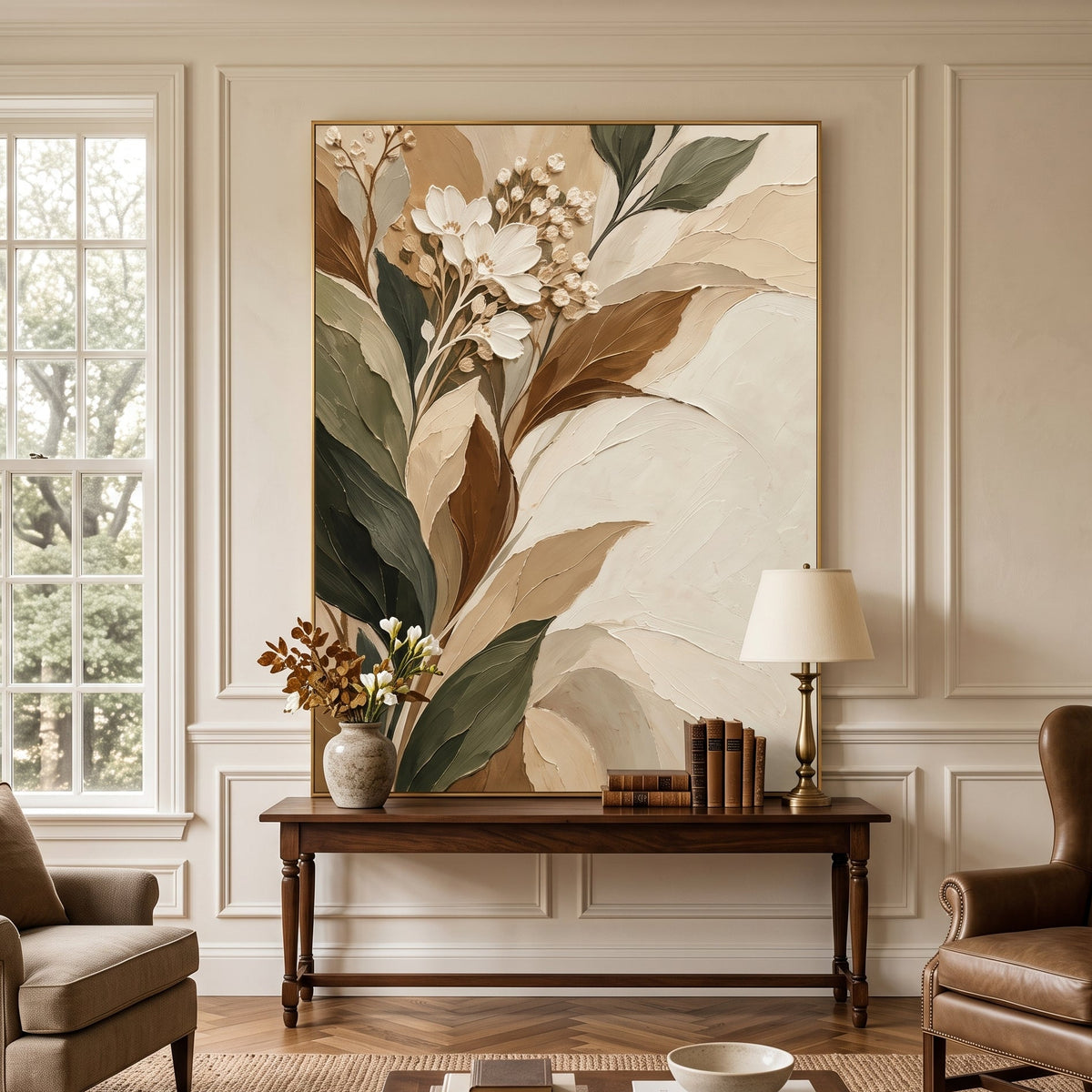 Textured & Impasto Art｜Earth Botanical Harmony