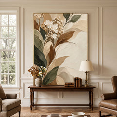 Textured & Impasto Art｜Earth Botanical Harmony