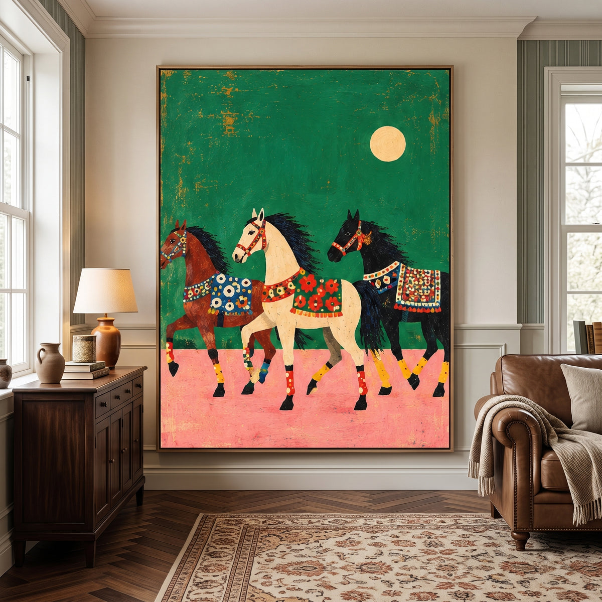 Modern Folk Art｜Moonlit Meadow Parade