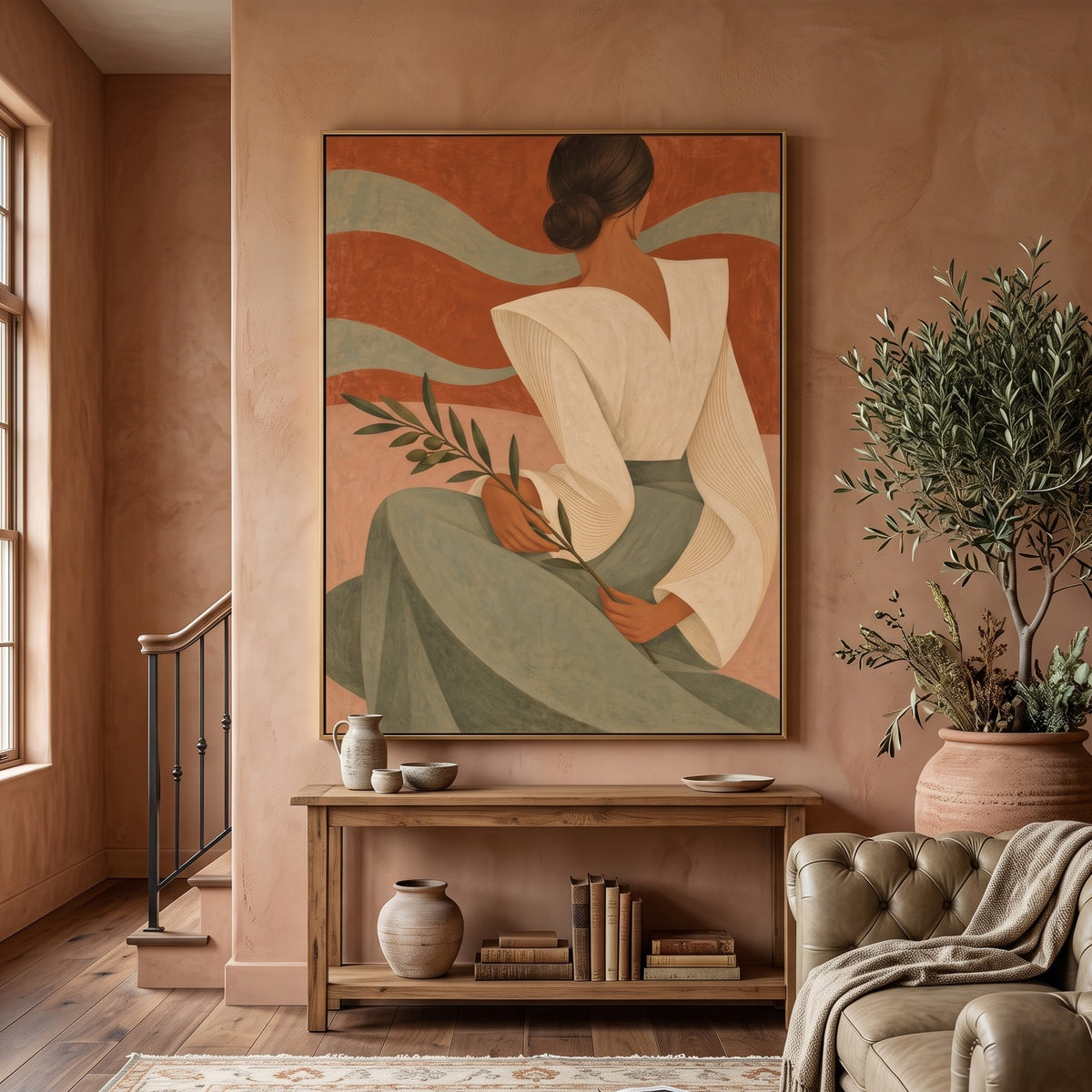 Modern Folk Art | Olive Muse Portrait