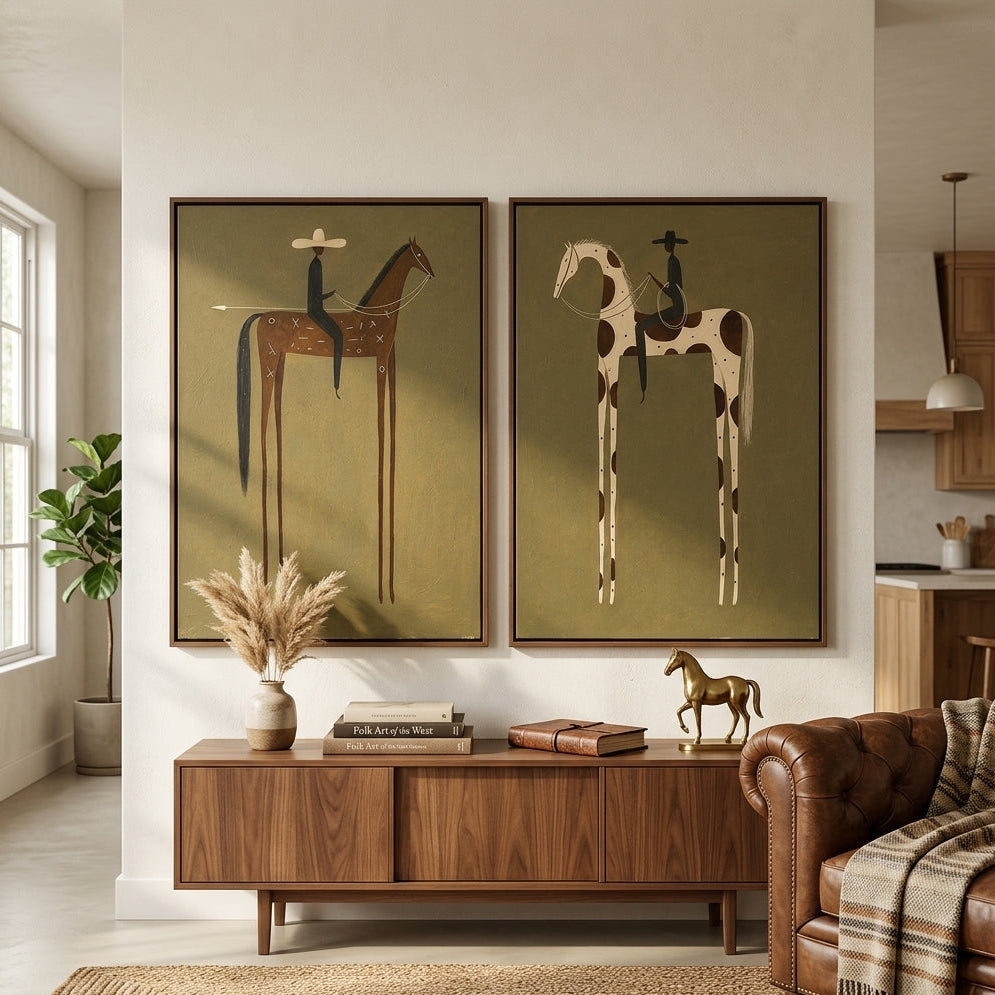 Vintage Americana Art｜Wild Riders