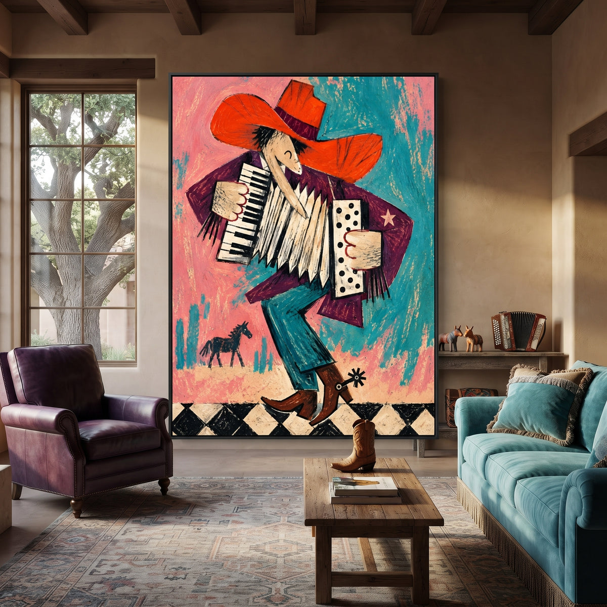 Western Pop Art｜Accordion Afterglow