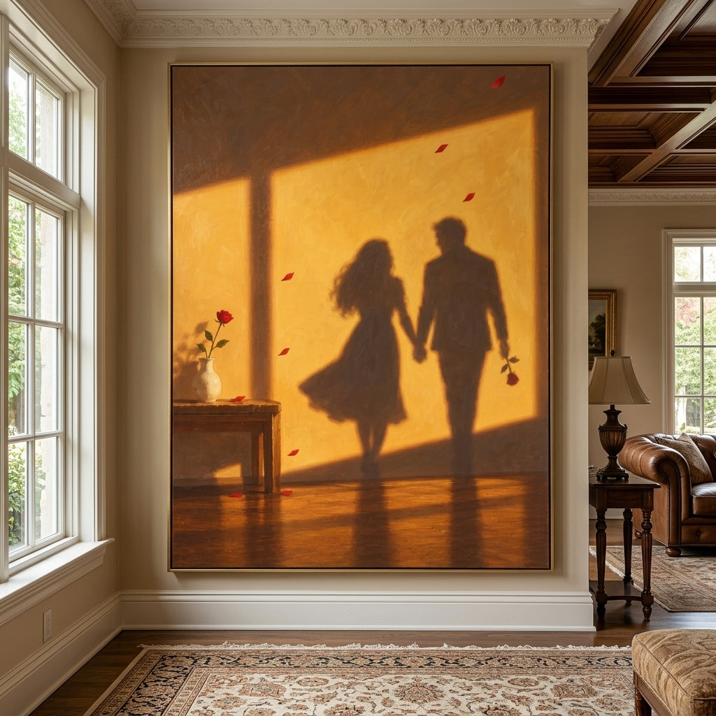 Expressive Contemporary Art｜Golden Hour Lovers