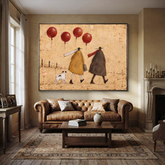 Modern Folk Art｜Walking Together Under Red Skies