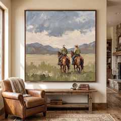 Western Landscapes Art｜Riders Beneath the Endless Sky