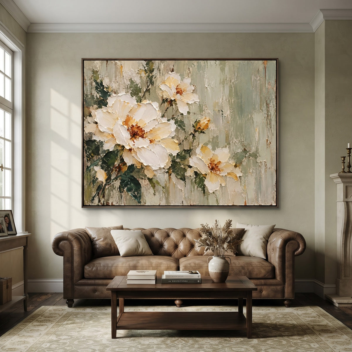 Textured & Impasto Art｜Botanical Harmony in Bloom