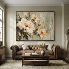 Textured & Impasto Art｜Botanical Harmony in Bloom