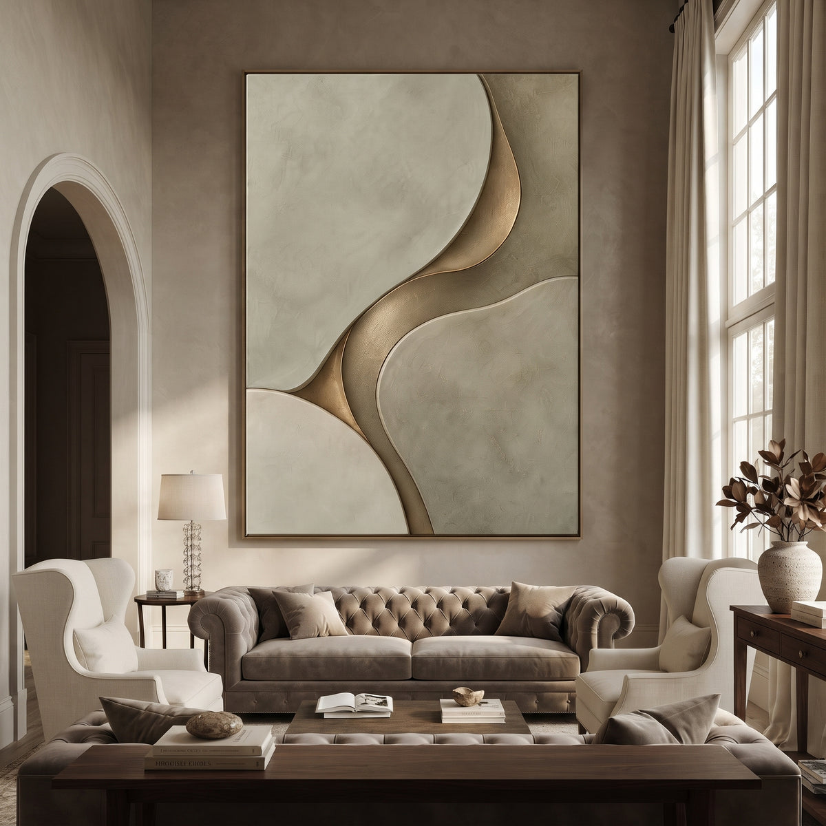 Textured & Impasto Art｜Sculpted Golden Rhythm