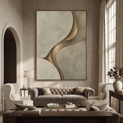 Textured & Impasto Art｜Sculpted Golden Rhythm