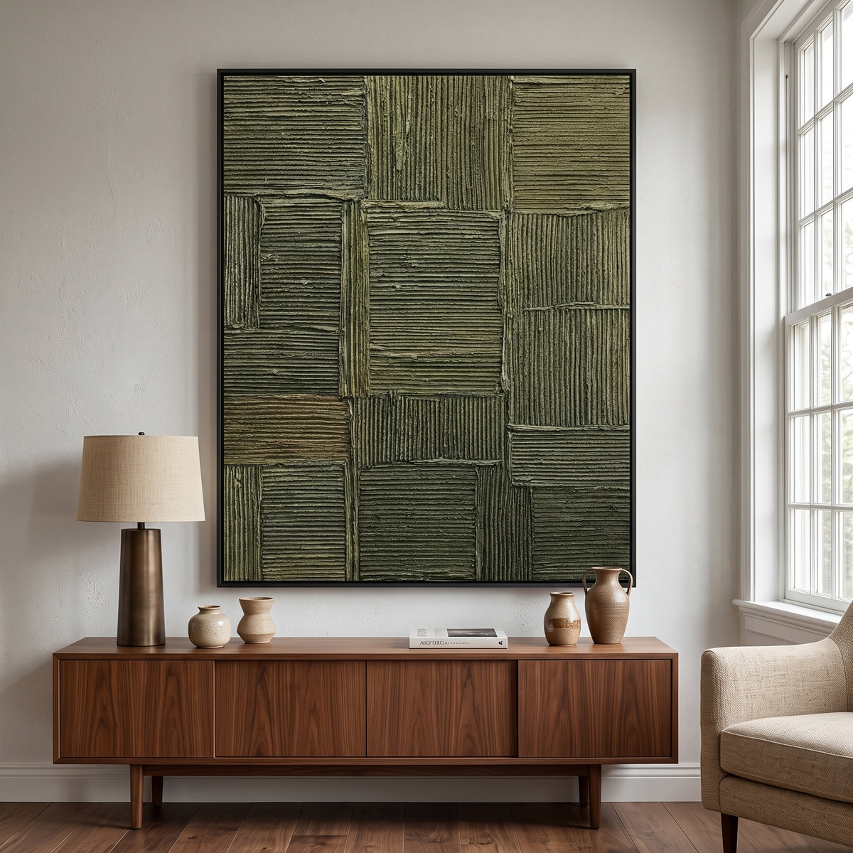 Textured & Impasto Art｜Olive Rhythm