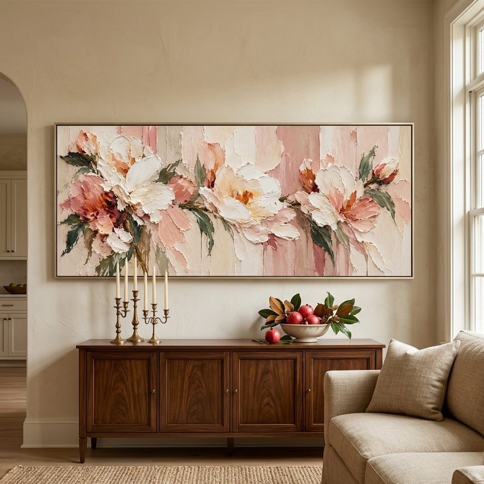 Textured & Impasto Art | Sculpted Floral Reverie