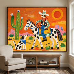 Western Pop Art｜Sunstruck Saddle