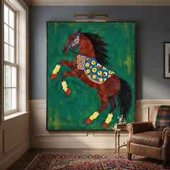 Modern Folk Art｜Emerald Jubilance