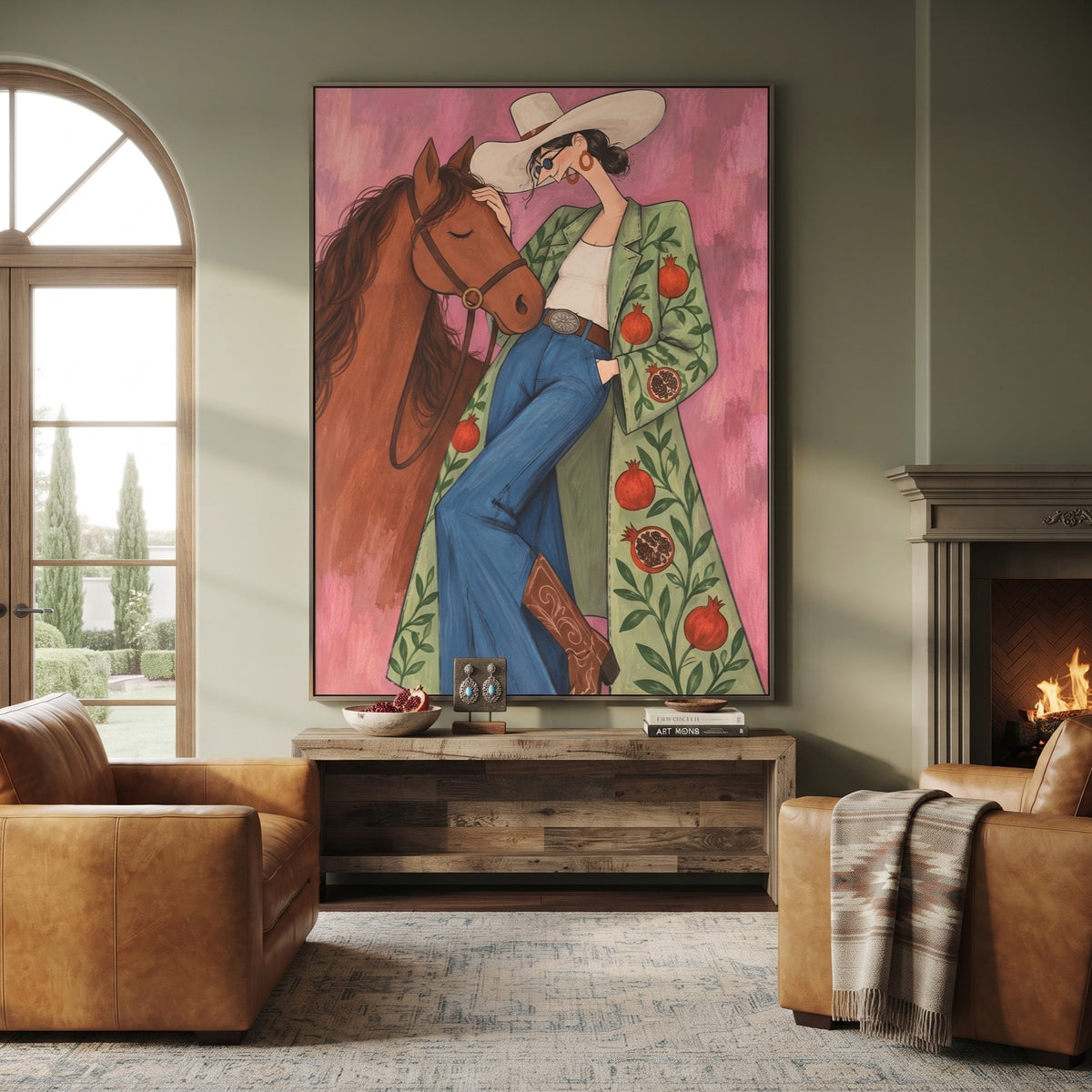 Western Pop Art｜Wildflower Embrace