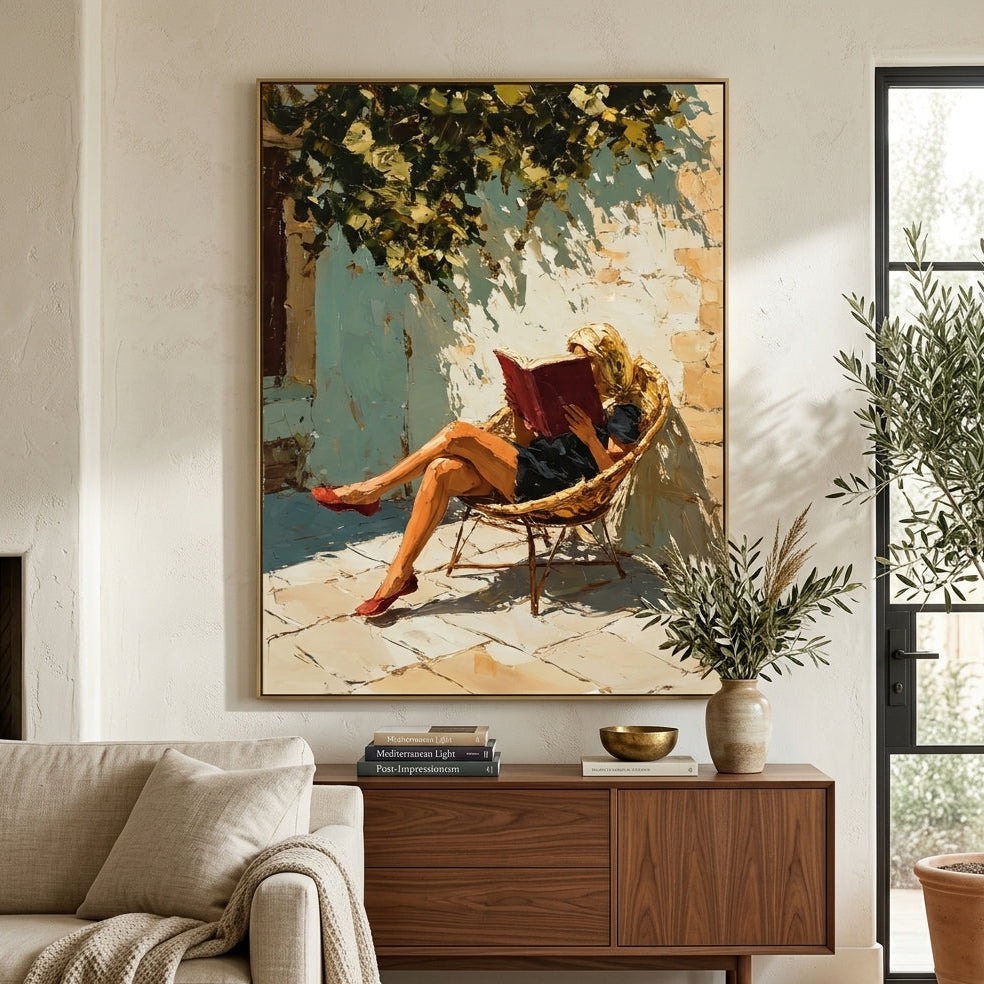 Modern Folk Art｜Sunlit Reading Retreat